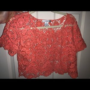 Summer lace crop top